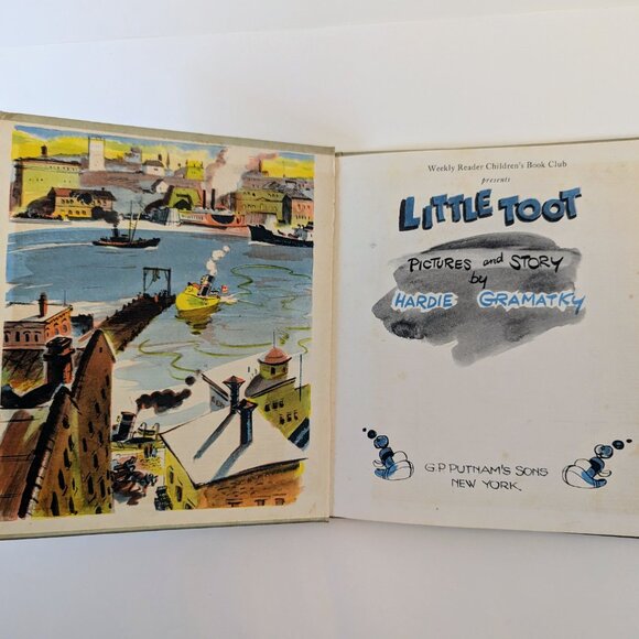 LITTLE TOOT Hardie Gramatky 1939 first edition - Art Deco Era Children's Book - Picture 2 of 13